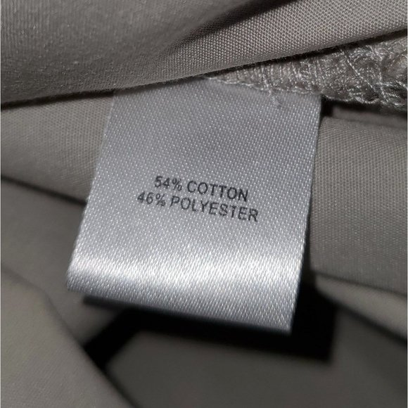 Travelsmith Cotton Button Up Tunic Shirt Roll Tab Sleeve Ivory Hi Low Large L - Picture 5 of 5